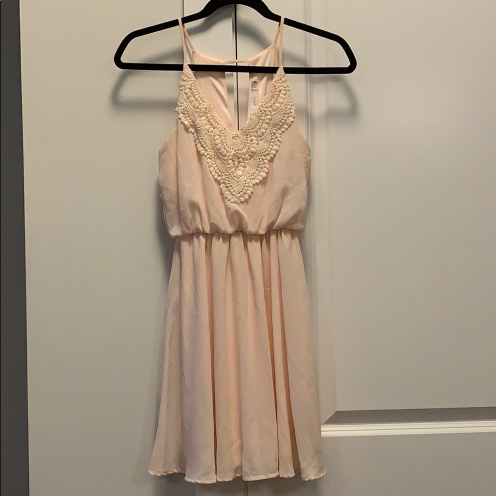 Lush pink mini dress from Nordstrom